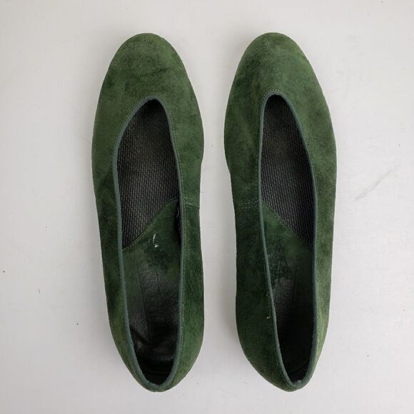 Land's end forest green suede flats - Picture 1 of 7